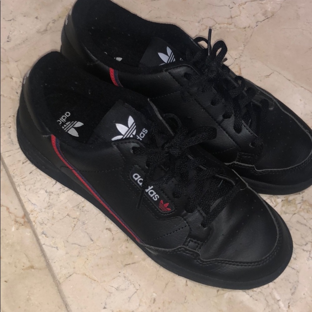 Adidas Black Shoes / Continental 80